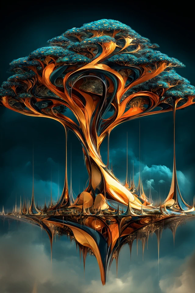 Surreal Visions of Gold and Azure - Image 5