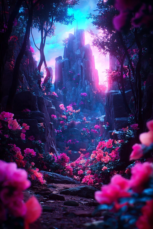 Neon Dreams: A Cyberpunk Fantasy Collage - Image 2