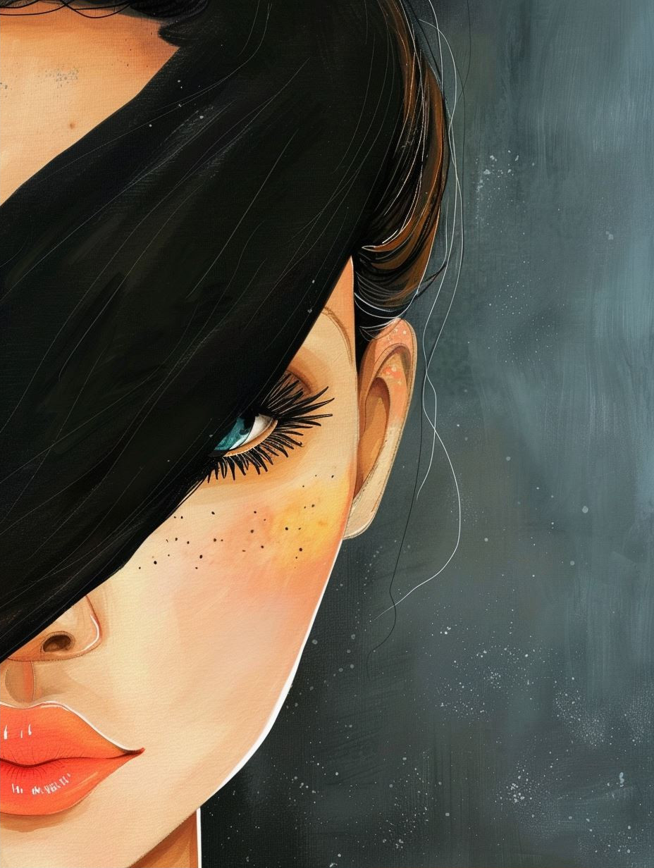 Ethereal Gazes: A Digital Portrait Study - Image 2