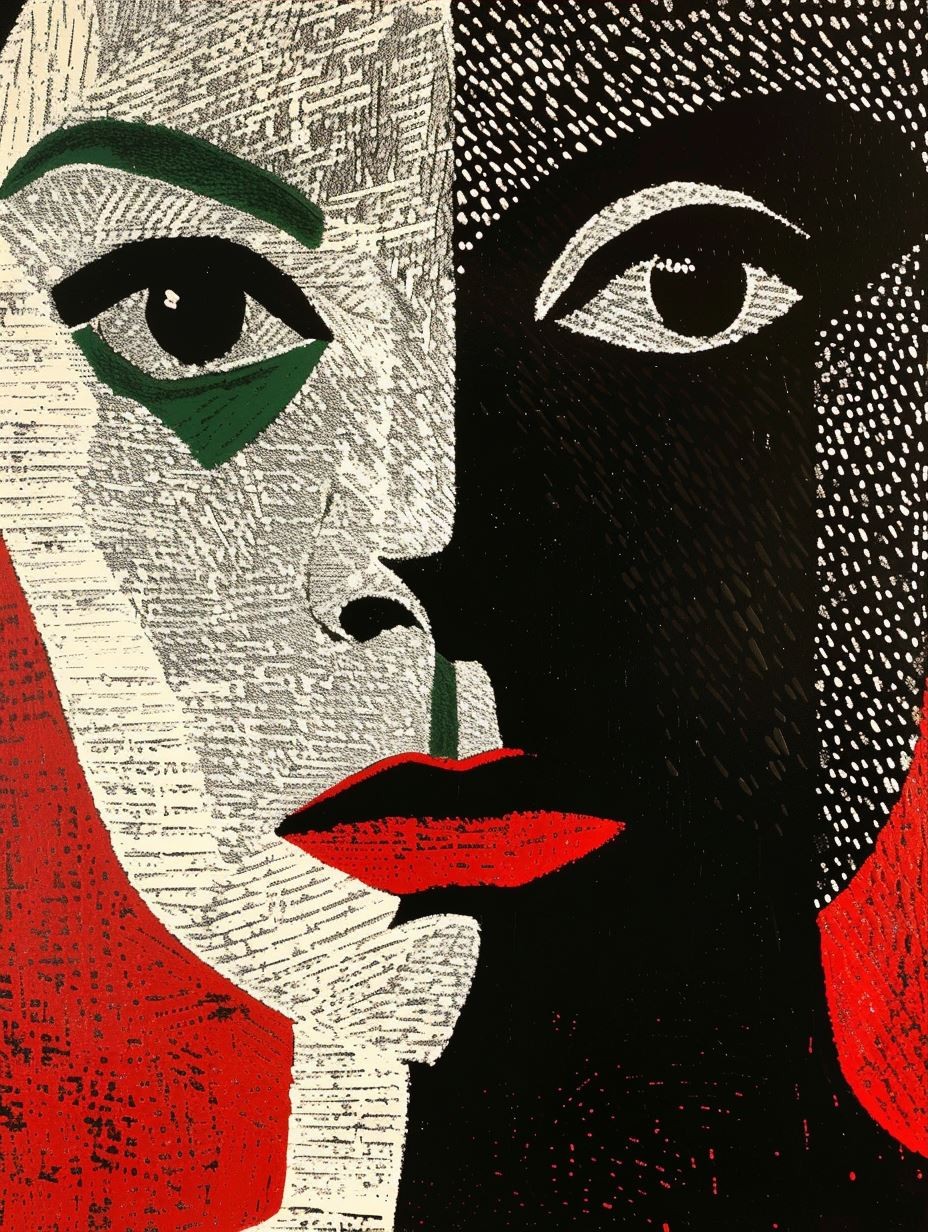 Abstract Geometric Portrait Study - Image 3