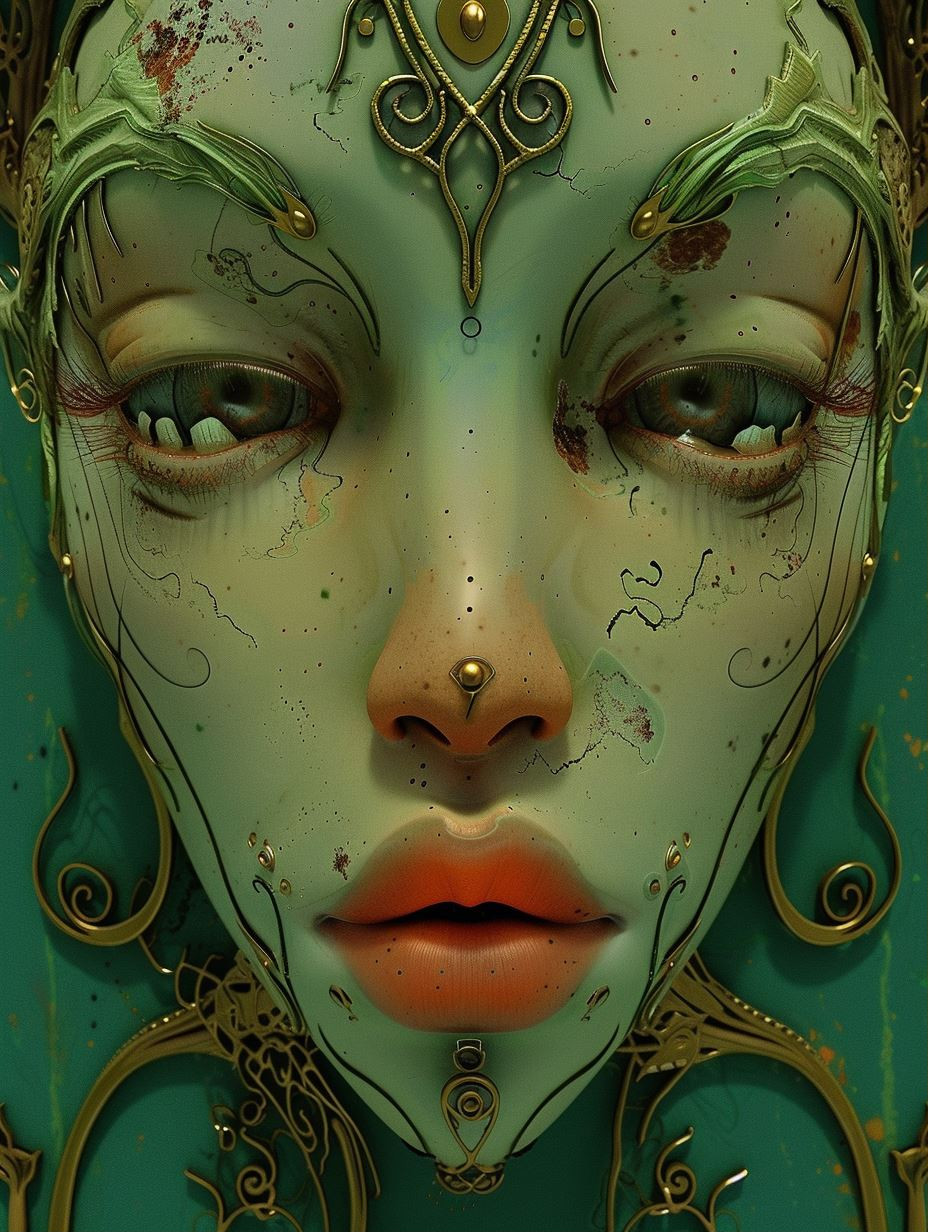Surreal Ethereal Biomechanical Portraits - Image 1