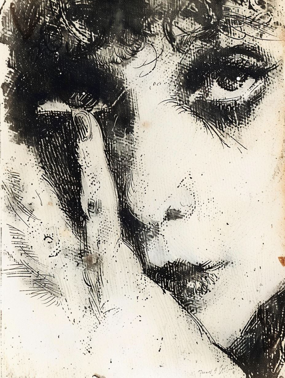 Haunting Ink Portrait Studies - Image 1