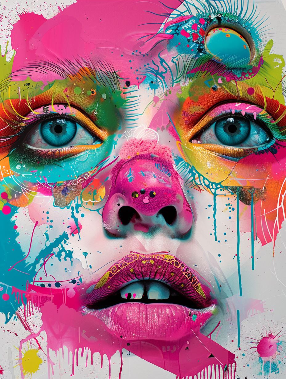 Chromatic Visions: A Surreal Portrait Study - Image 3