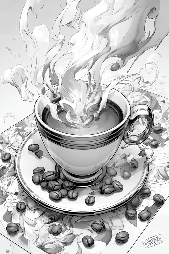 Monochrome Ink Elegance - Image 4