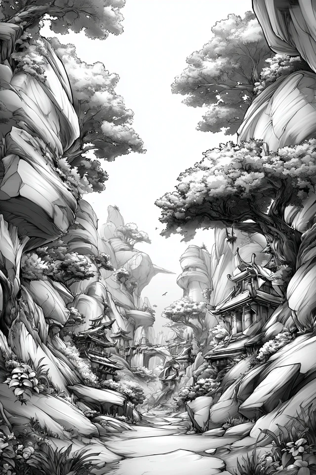 Monochrome Ink Elegance - Image 2