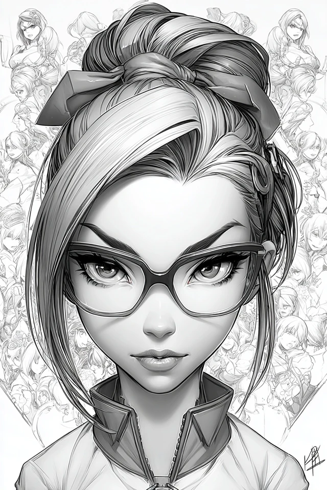 Monochrome Ink Elegance - Image 1