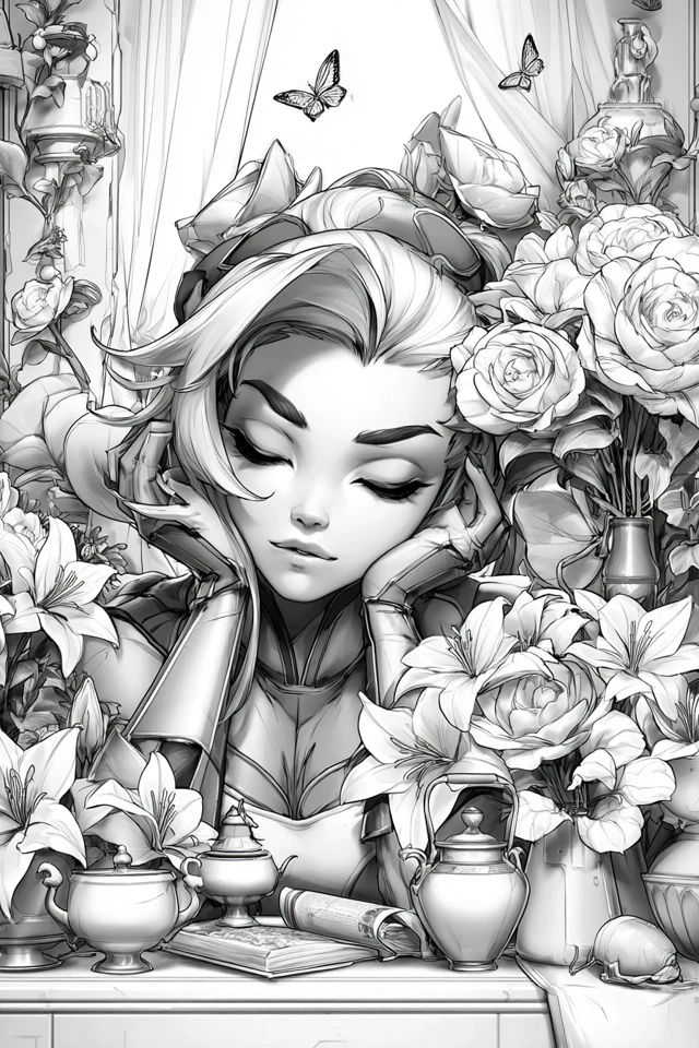 Monochrome Ink Elegance - Image 3