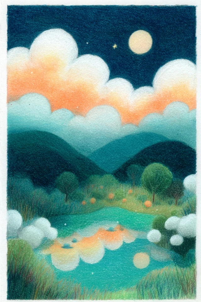 Starlit Pastel Portrait - Image 2