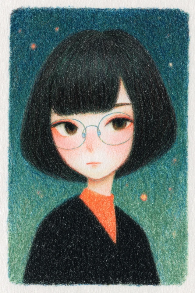 Starlit Pastel Portrait