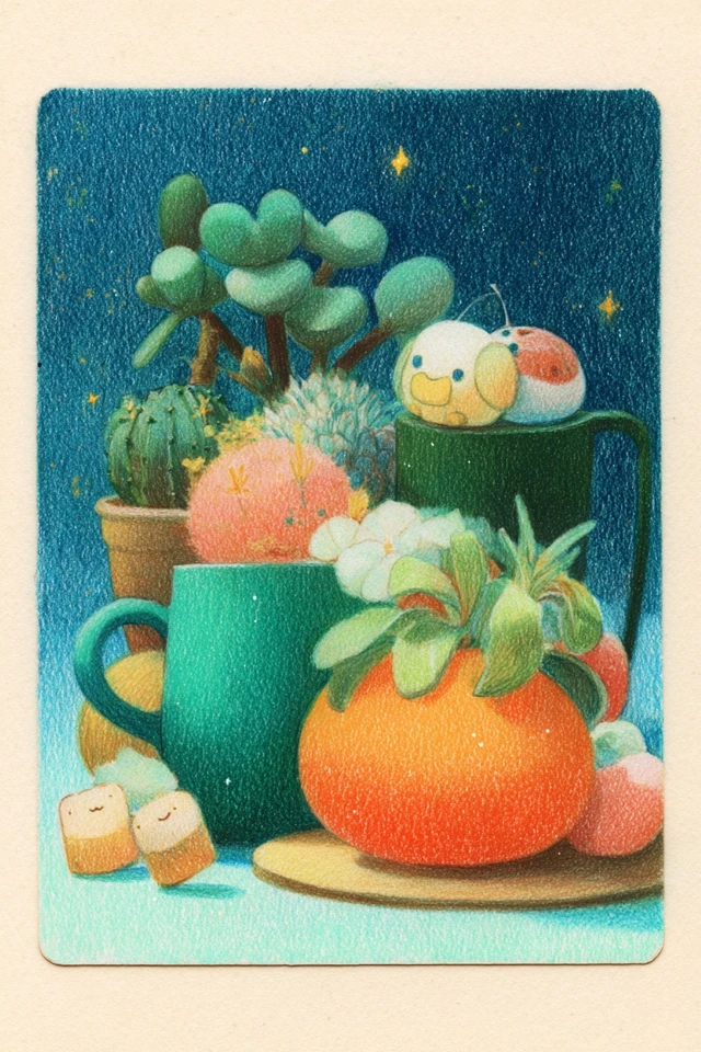 Starlit Pastel Portrait - Image 3