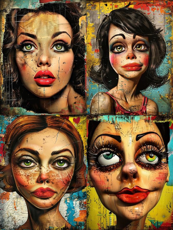 Grunge Portrait of Urban Decay