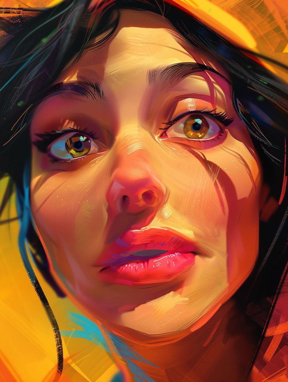 Golden Hues: A Study of Radiant Portraits - Image 2