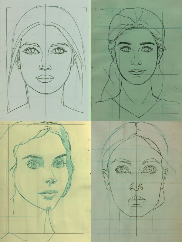 Minimalist Pencil Portrait Study