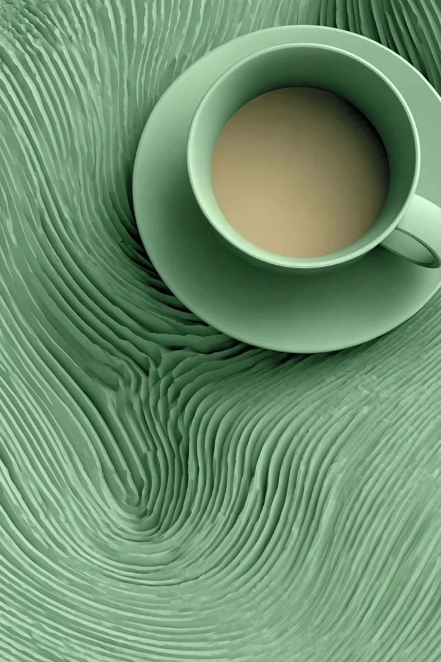 Emerald Sculpted Serenity - Image 4