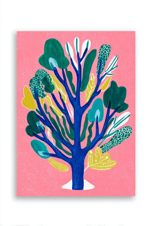 Vibrant Botanical Abstraction - Image 5