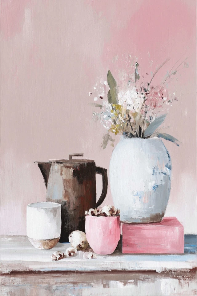 Blush Dreams Four Piece Canvas Set - Image 3