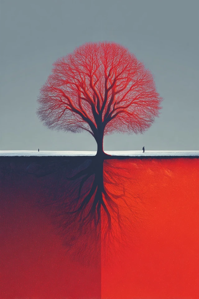Crimson Echoes: A Study in Contrast - Image 5