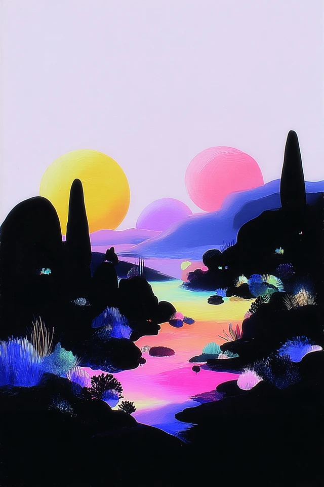 Neon Dreams Surreal Art Collection - Image 2