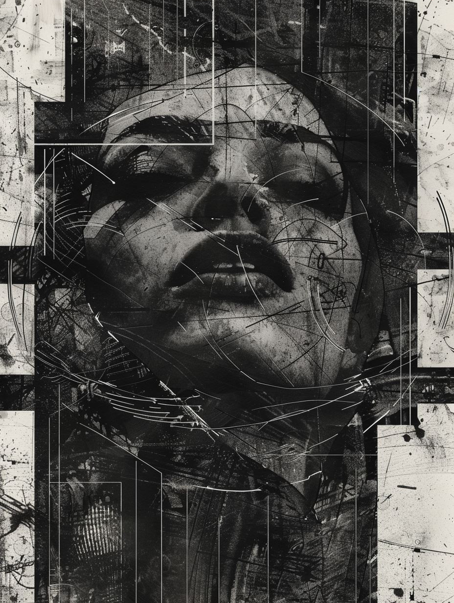 Fragmented Noir Digital Collage - Image 4