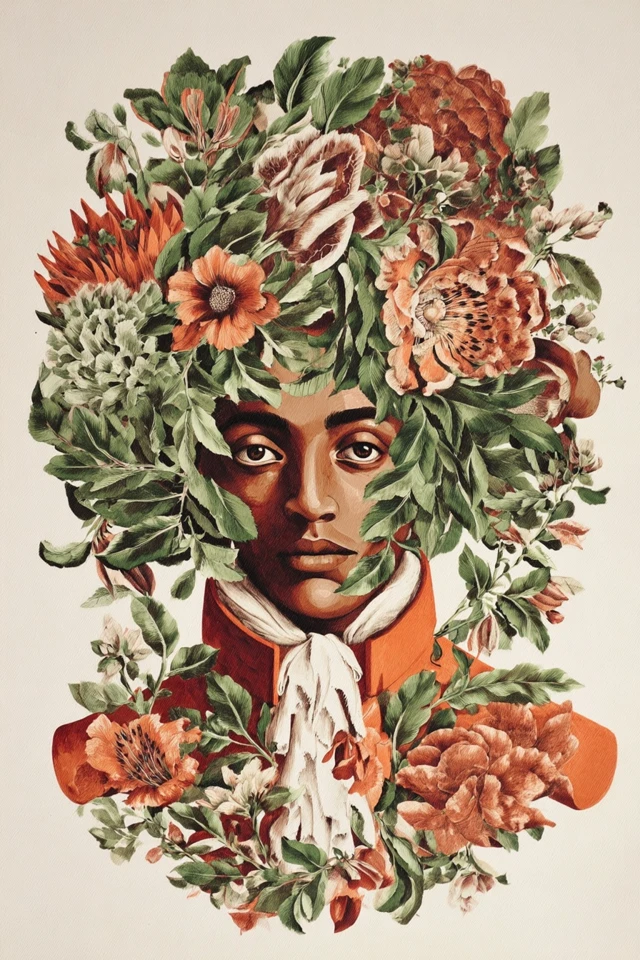 Floral Crown Portrait - Image 1