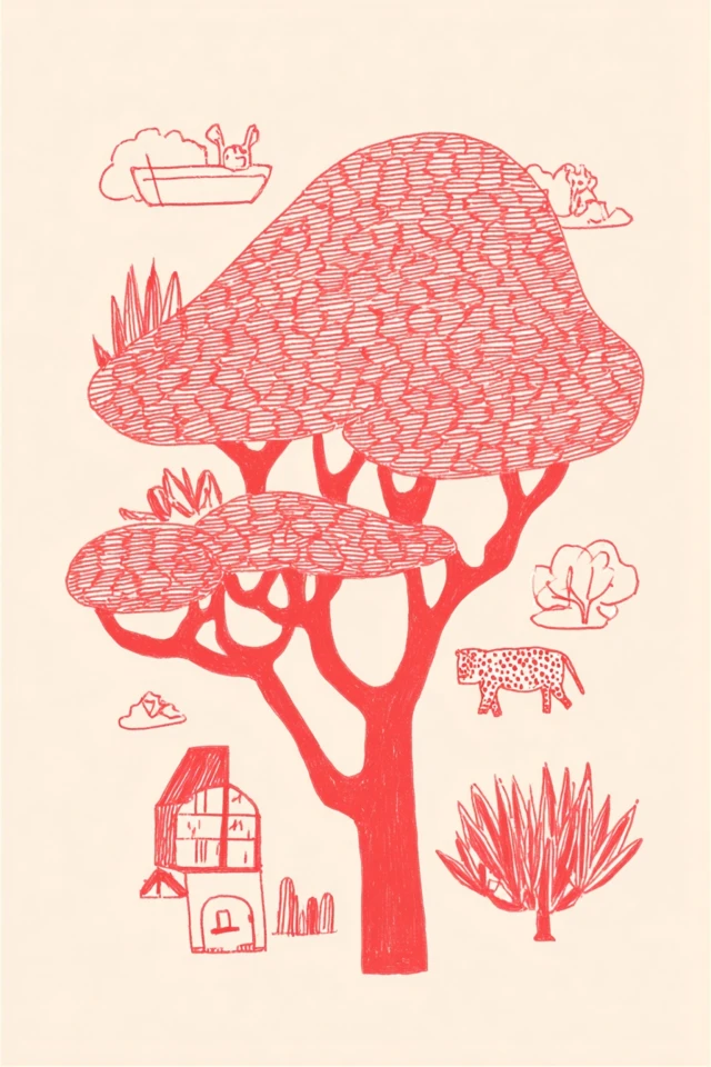 Coral Line Portrait - Image 5