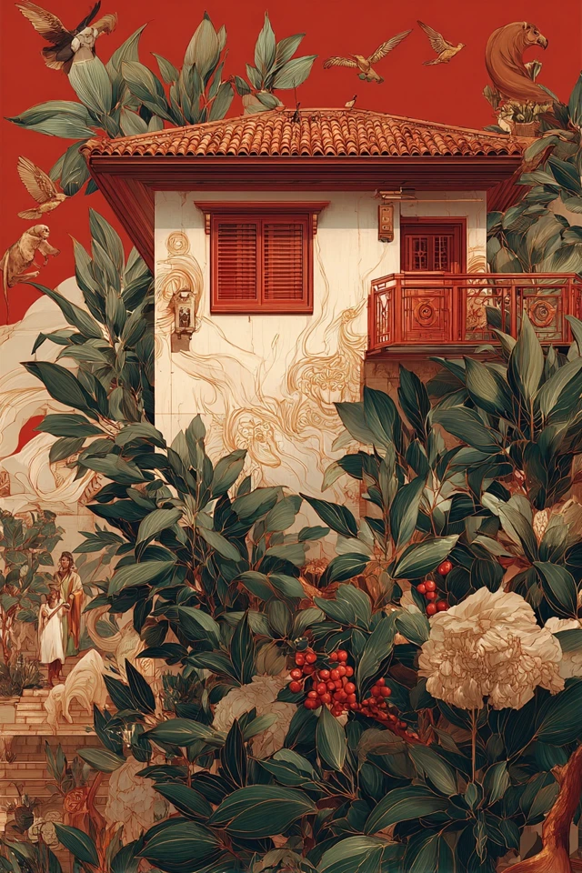 Crimson Garden Reverie - Image 6