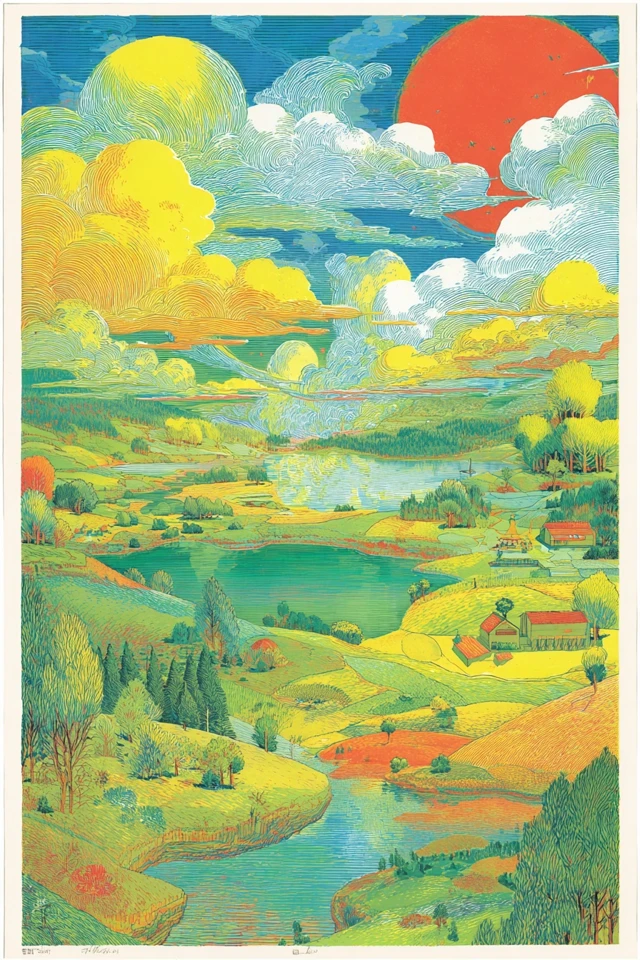 Chromatic Dreamscape Portrait - Image 2