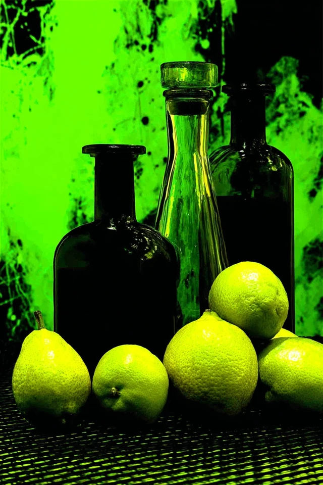 Neon Green Surrealist Mood Board - Image 3