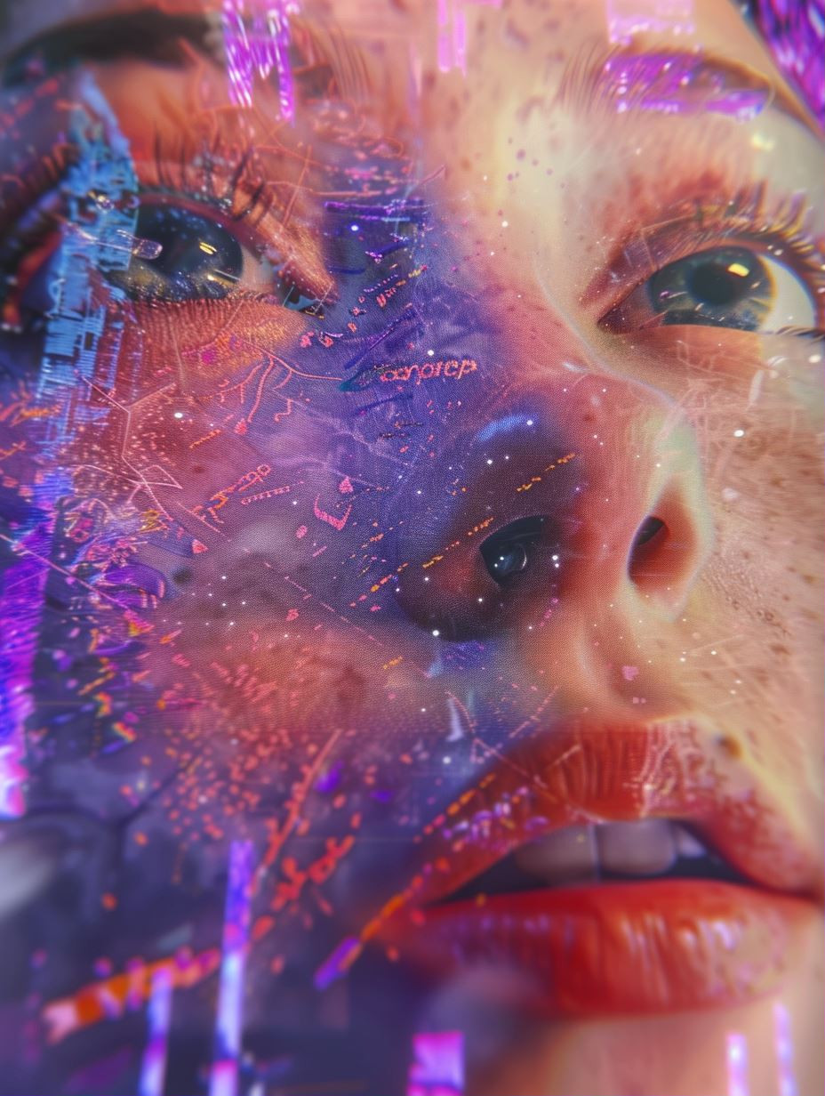 Digital Echoes of a Neon Soul - Image 1