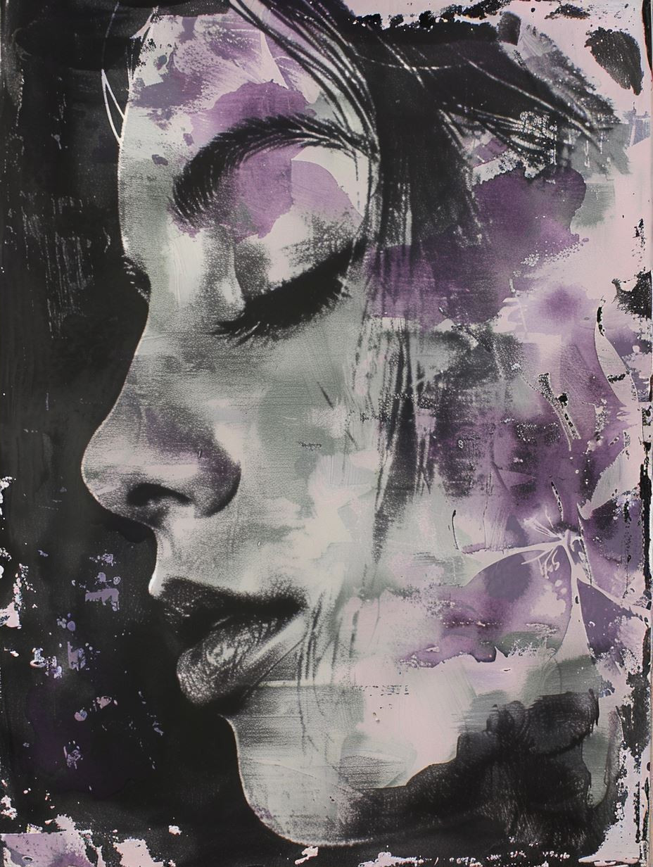 Ethereal Purple Noir Portraits - Image 2