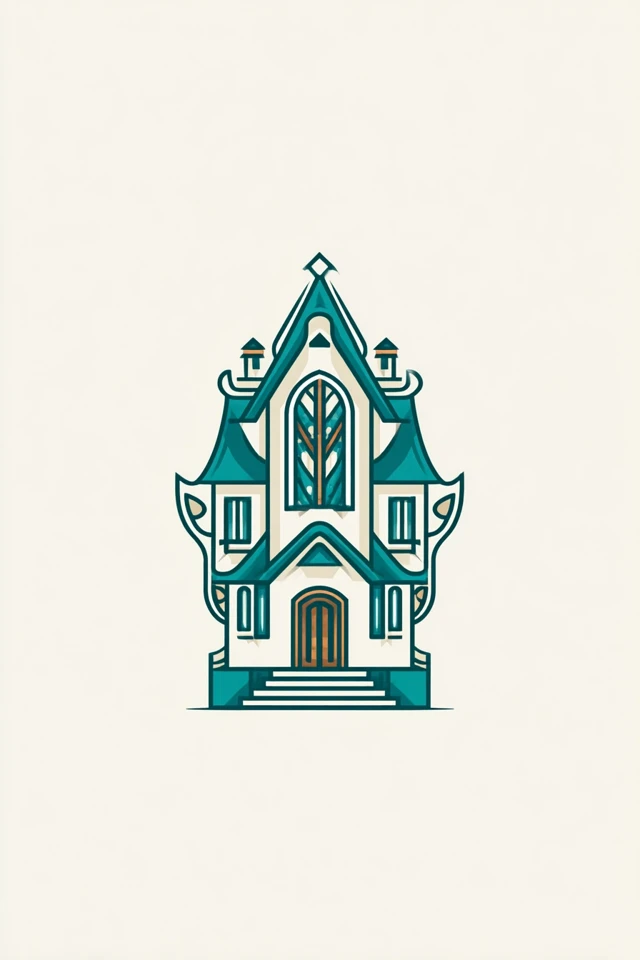 Teal Elegance Portrait - Image 6