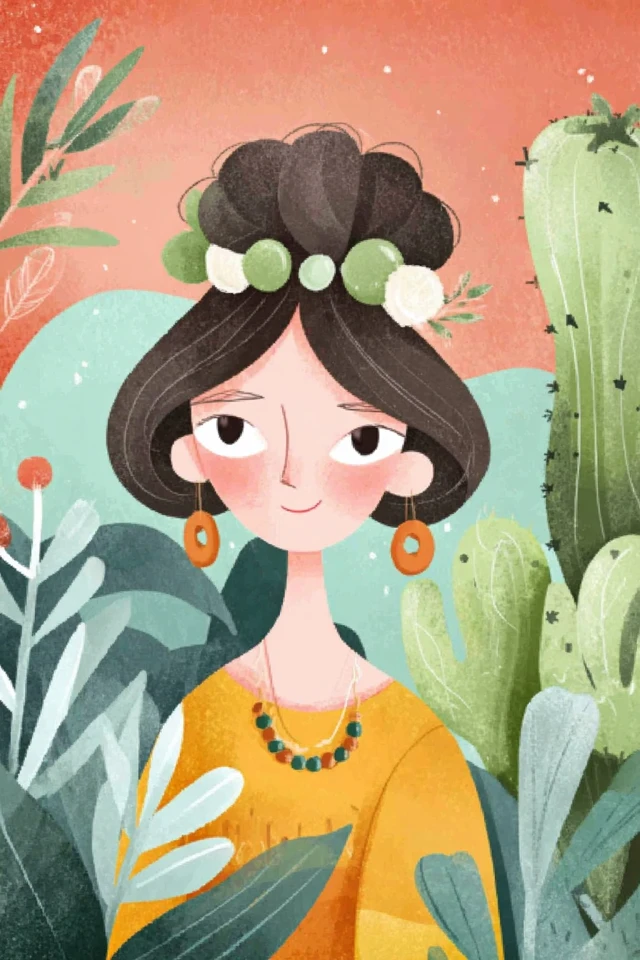 Desert Bloom Portrait - Image 1