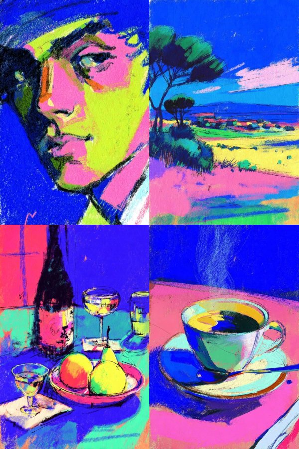 Neon Dreams: A Fauvist Quartet