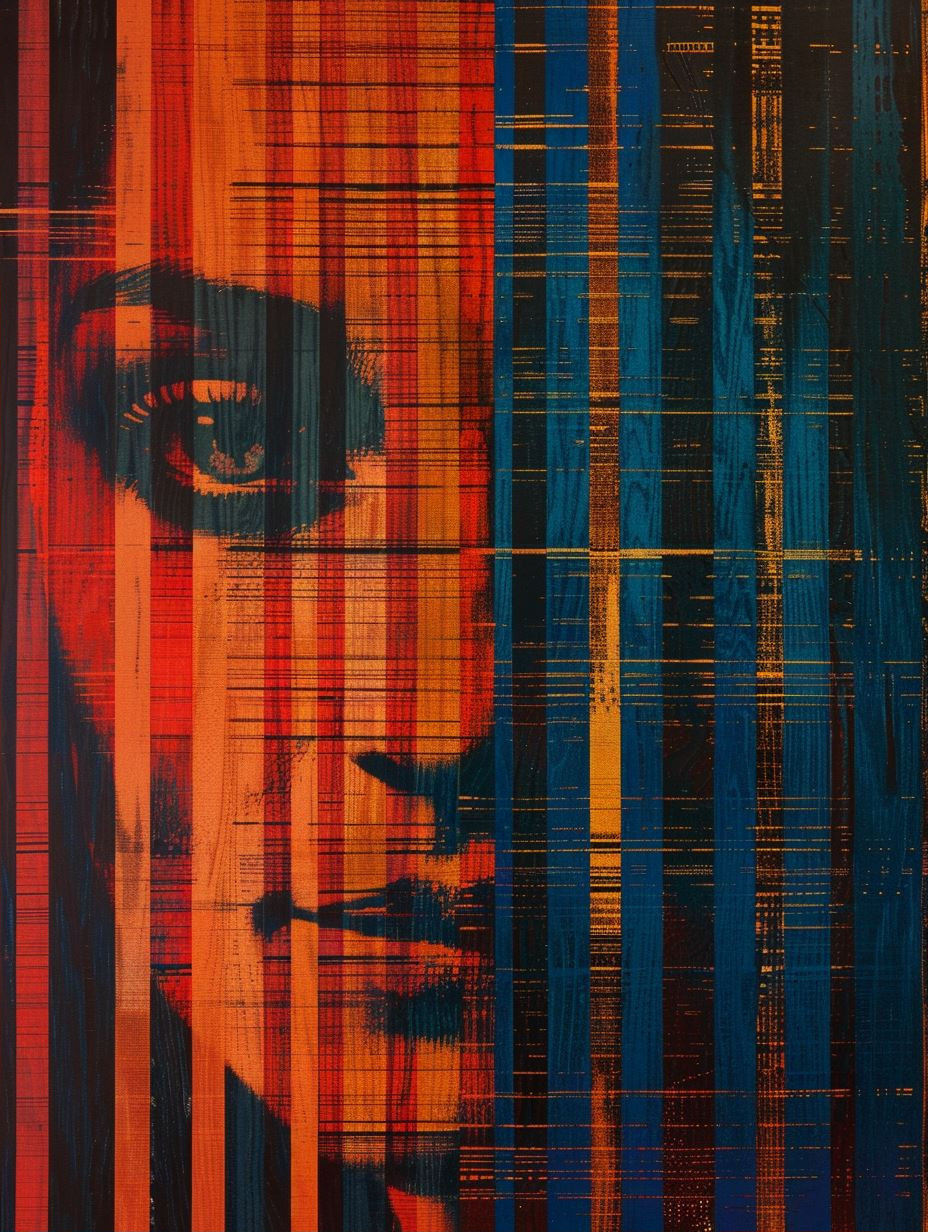 Chromatic Linear Portrait Study - Image 2