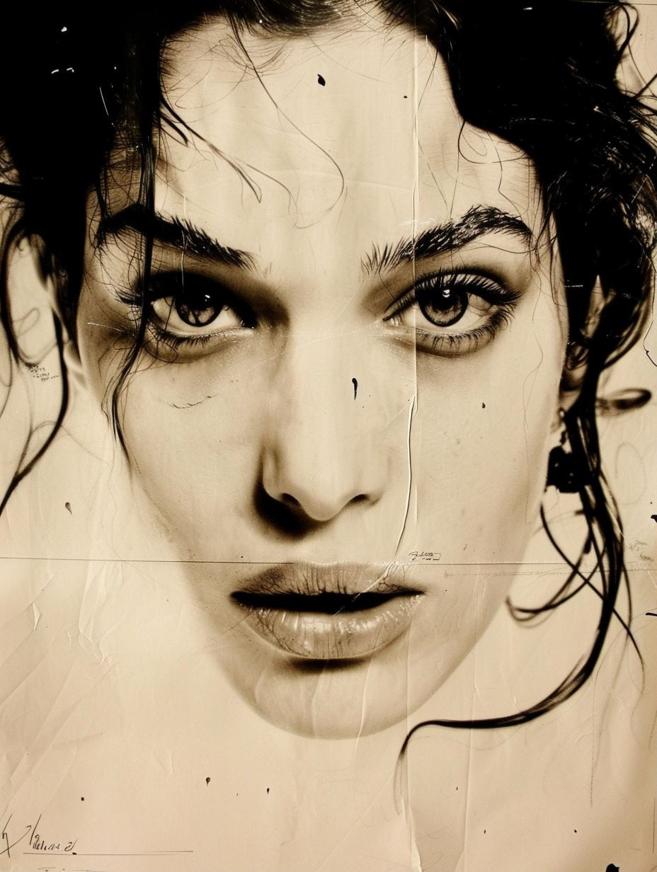 Vintage Distressed Cinematic Portrait