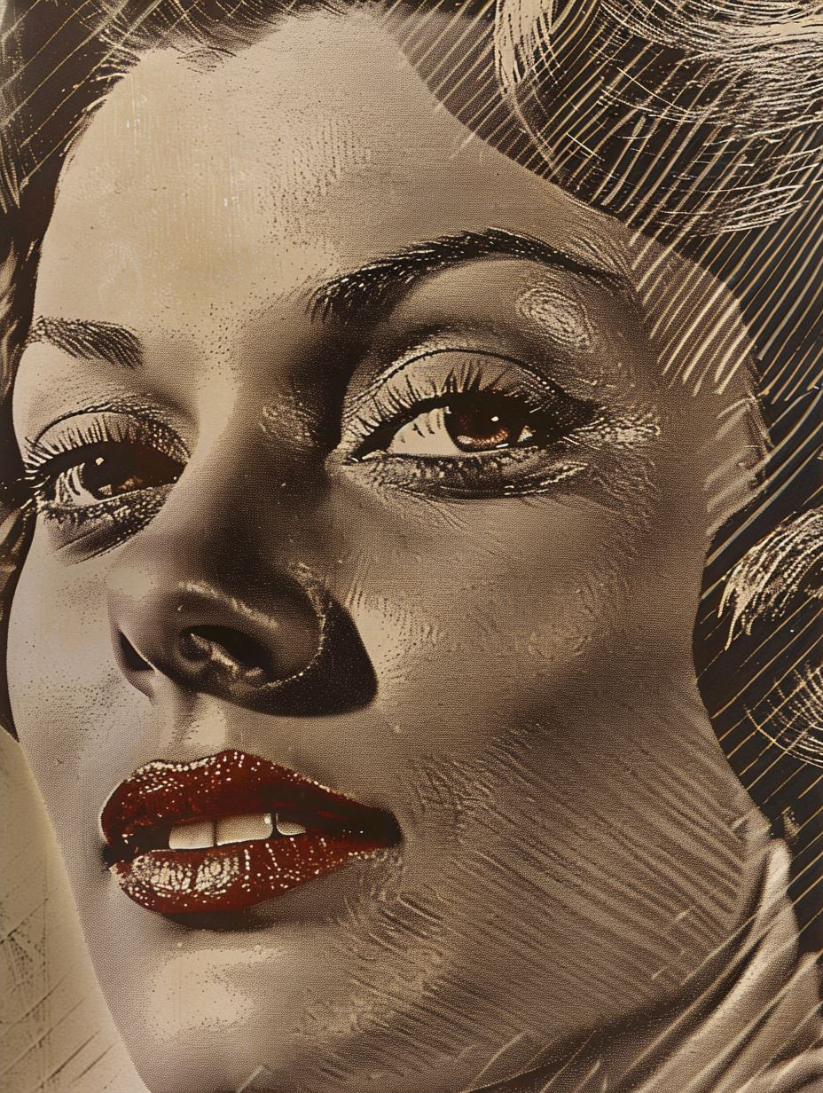 Vintage Cinematic Portraits Collage - Image 2