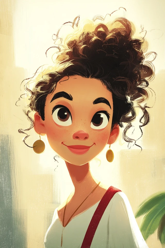 Sunlit Curly Charm - Image 1