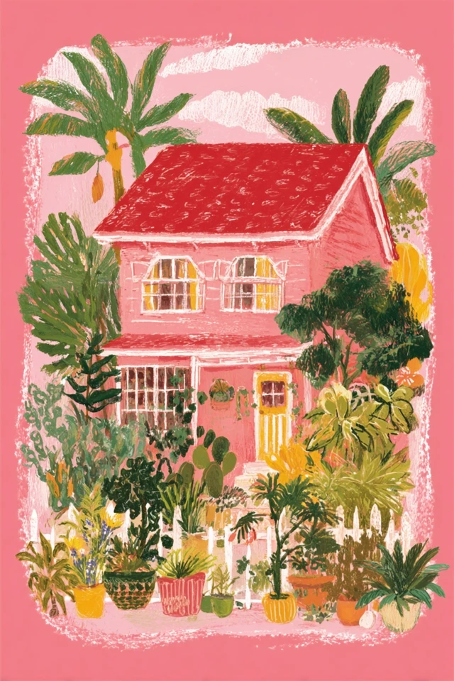 Rosy Pastel Portrait - Image 6