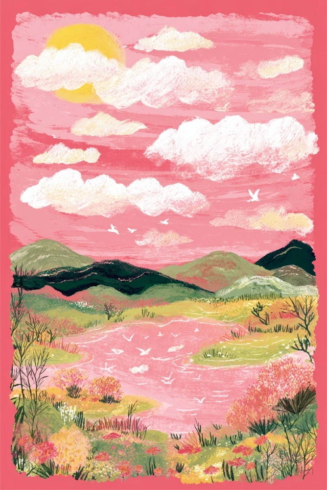 Rosy Pastel Portrait - Image 2