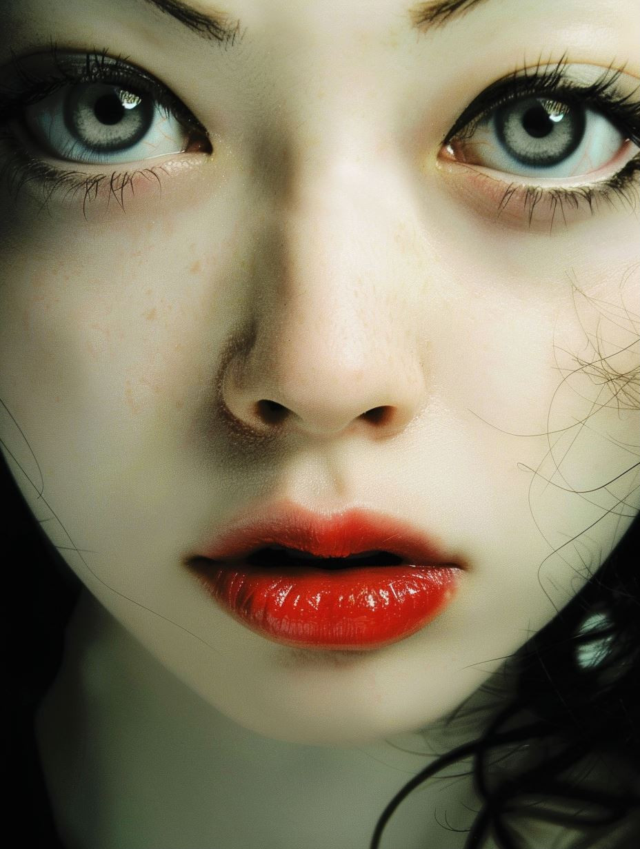 Ethereal Gaze: A Study in Beauty - Image 1