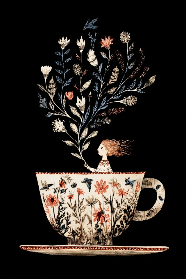 Botanical Dreams in Dark Surrealism - Image 4