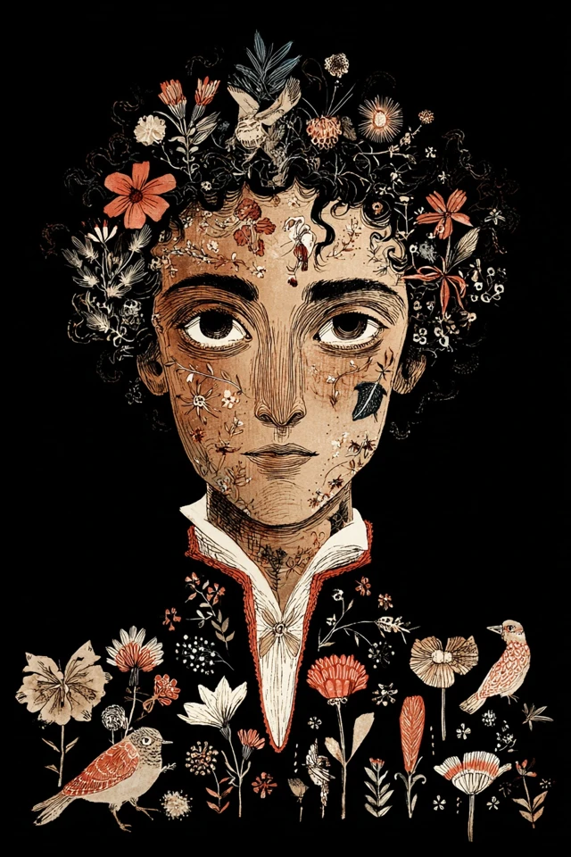 Botanical Dreams in Dark Surrealism - Image 1