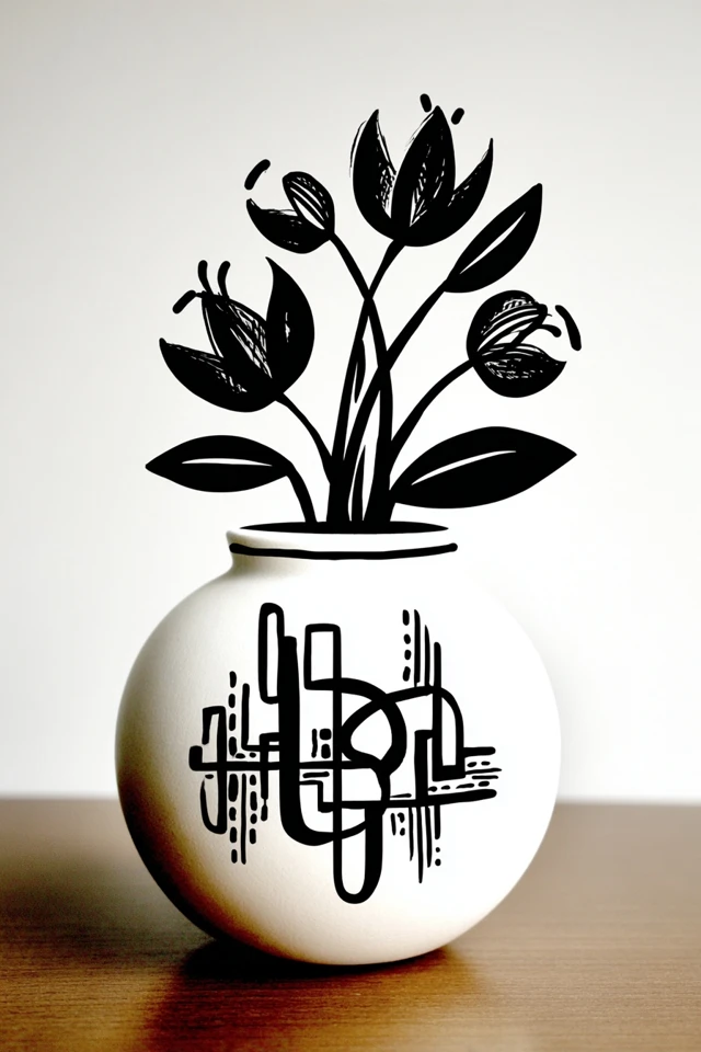 Bold Black Ink Minimalist Art Collection - Image 3