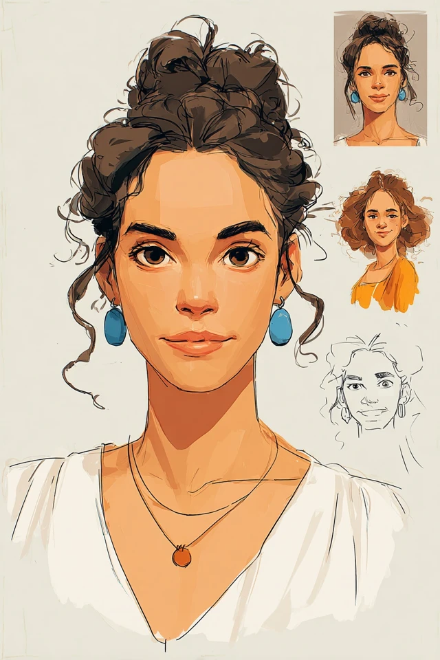 Artistic Portrait Sketches - Image 1