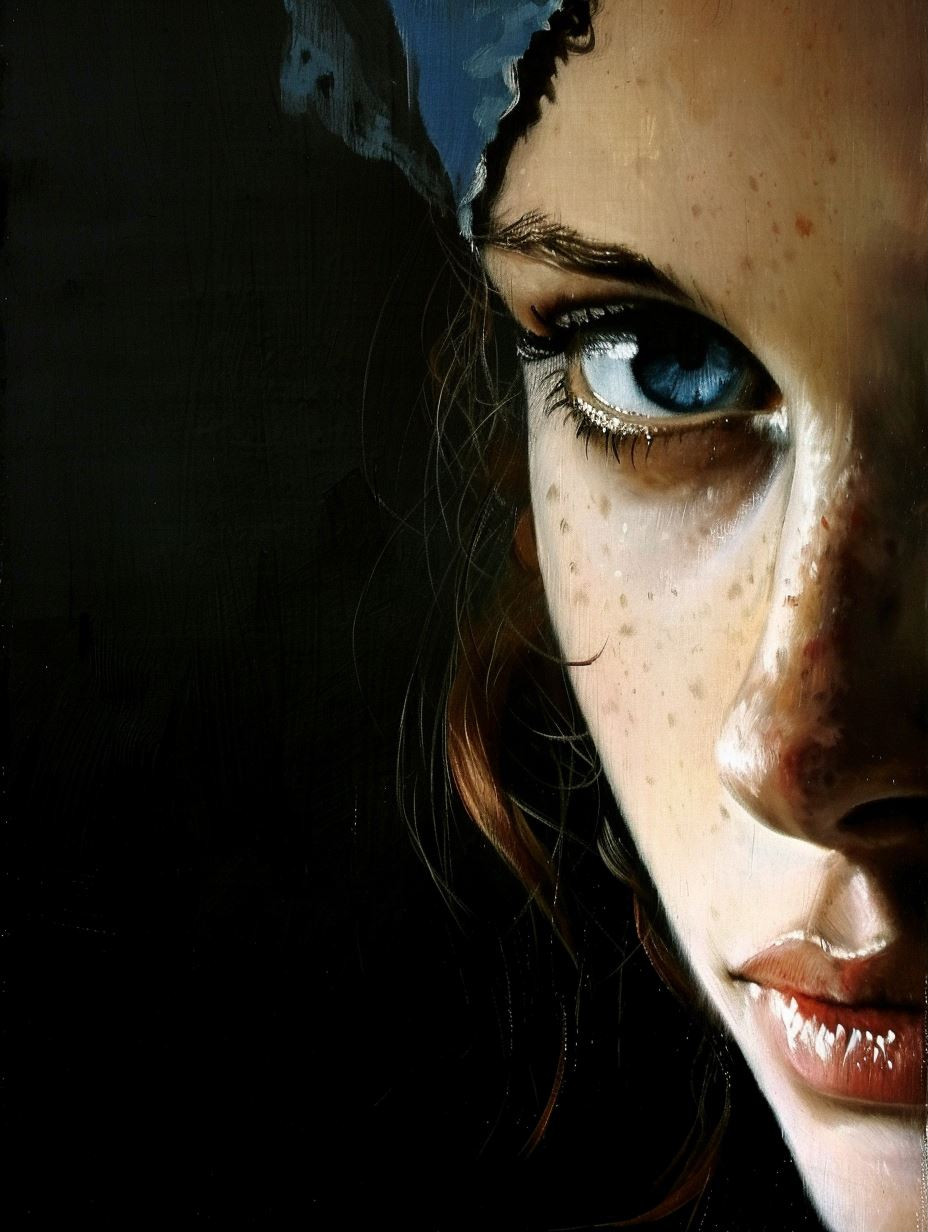 Timeless Gazes: A Study in Classical Beauty - Image 1