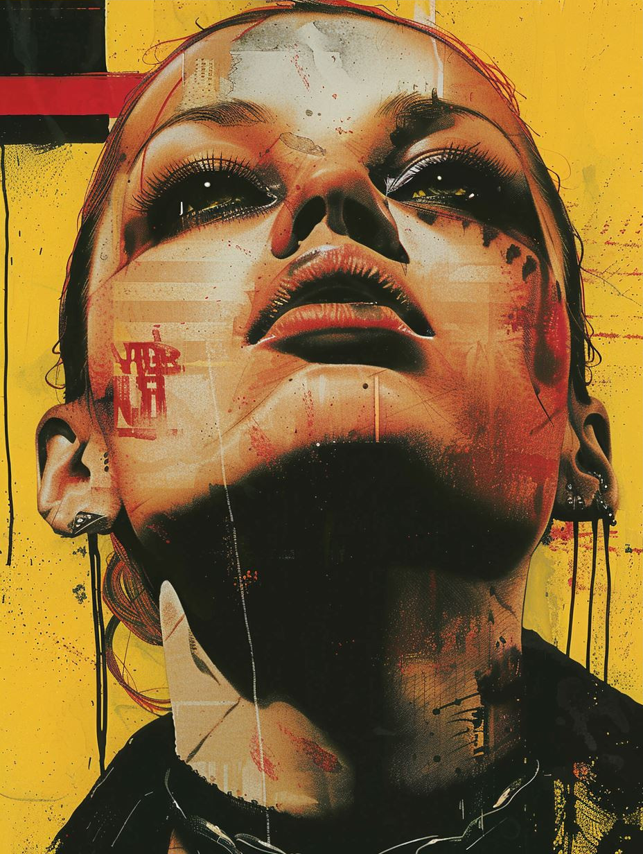 Cyberpunk Visions in Yellow and Red - Image 3