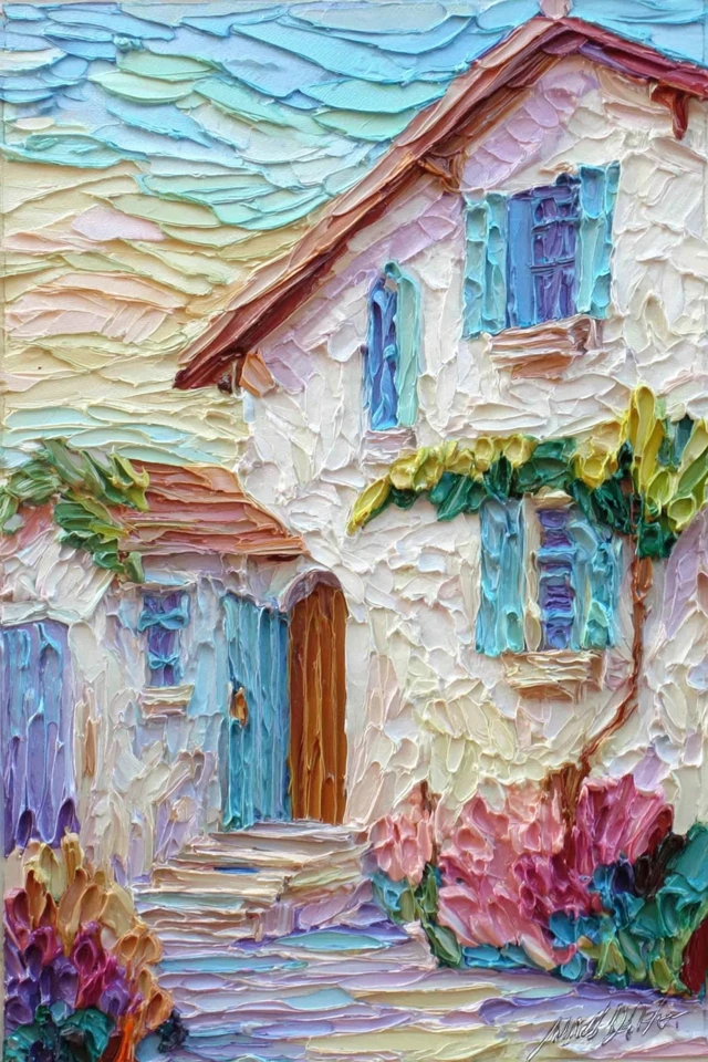 Impasto Prism Portrait - Image 6