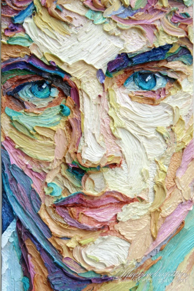 Impasto Prism Portrait - Image 1