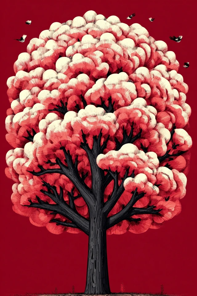 Crimson Surrealist Vision - Image 5