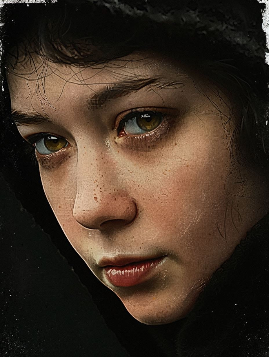 Haunting Gazes: A Portrait Study - Image 3